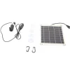 Solar vattenpumpsats med 10W dubbelsidig monokristallin silikon solpanel - 5V 3W lågbruspump