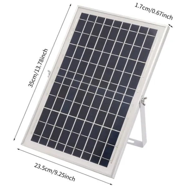Outlet Solcellsfontänpump för damm/pool/akvarium - Vattenpump Kit - 10 W - 24 V Borstlös - Max 1000 l/h - Munstycken Ingår - Plast - Svart Fontäner & Dammar