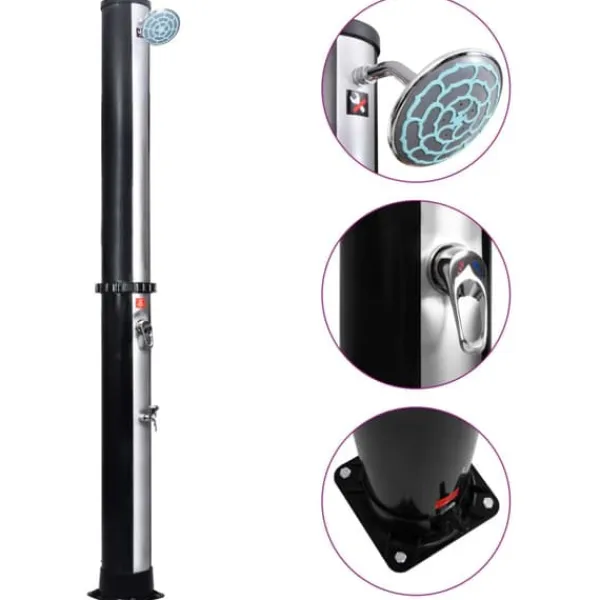 Soldusch med duschhuvud och kran 40 L - Soldusch - Utedusch - Home & Living Spa & Utomhusbad