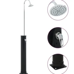 Discount Soldusch svart 214 cm 20 L Spa & Utomhusbad