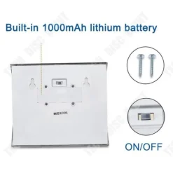 Solenergilampa med dörrnummer - TD® - 4 LED - ABS - För utomhusbruk - Solenergi