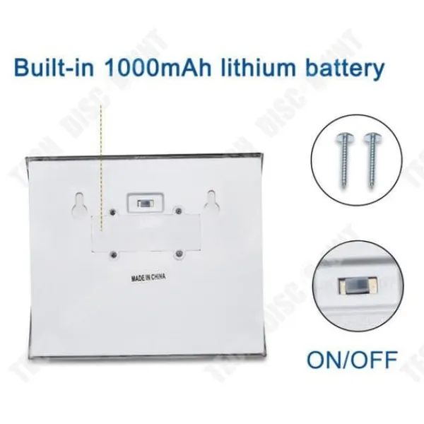 Solenergilampa med dörrnummer - TD® - 4 LED - ABS - För utomhusbruk - Solenergi