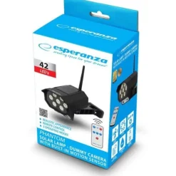 Solfalsk Kamera - IKONKA - ESPERANZA PHANTOM - 42 LED - Rörelse Detektor - IP65