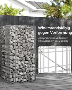 Online SONGMICS trådkorg 100 x 30 x 30 cm, 2-pack, silver Trädgårdskorgar