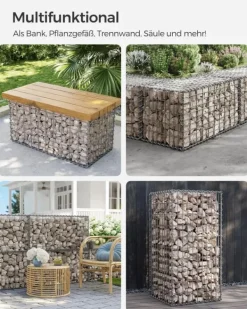 Online SONGMICS trådkorg 100 x 30 x 30 cm, 2-pack, silver Trädgårdskorgar