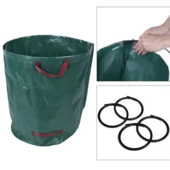 New Sopcontainer - 270L - Polypropen - Återanvändbara Trädgårdskorgar