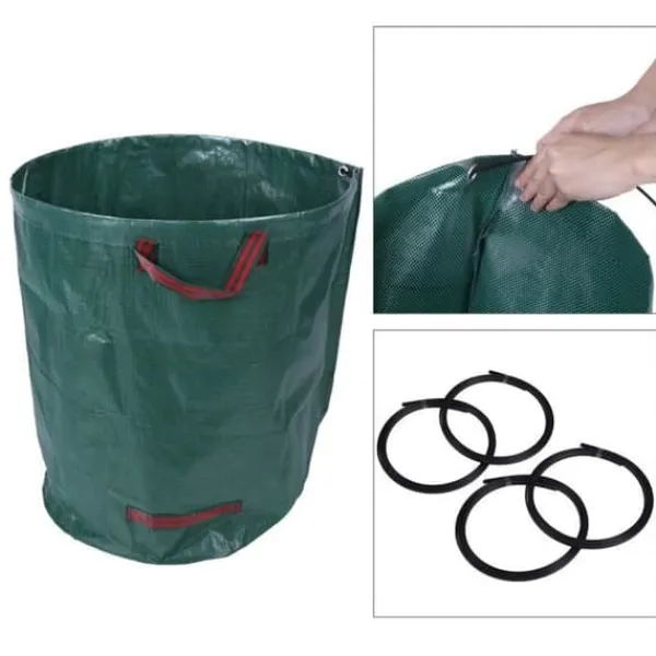 New Sopcontainer - 270L - Polypropen - Återanvändbara Trädgårdskorgar
