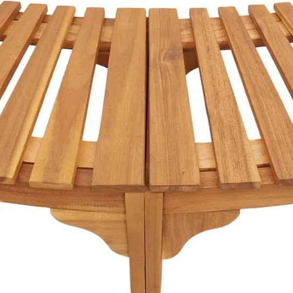 Clearance Spabad Område Halvrund i Solid Akaciaträ | Mått: 272x120.5x55.5 cm | Färg: Naturträ Spa & Utomhusbad