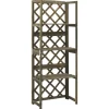 Online Spaljé med hyllor grå 55x30x140 cm massivt granträ Valvbågar, Spaljéer, Bersåer & Pergolor