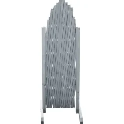 vidaXL Spaljéstaket massivt granträ 1,8x1 grå