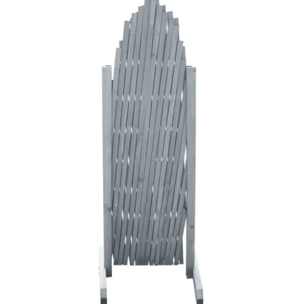 vidaXL Spaljéstaket massivt granträ 1,8x1 grå