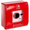 Best Spamel Utanpåliggande manuell signalanordning, 1Z+LED kontakt 230V AC (OP1-W01-B-B10-230) Brandlarm