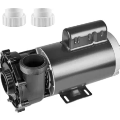 Hot Spa-pump 1600W, dubbel hastighet 39 m³/h, 400W 19 m³/h, 2 In/5,6 cm kontakter, överhettningsskydd, läckageskydd, 90° rotation Spa & Utomhusbad