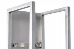 Hot Spark 180cm Stainless Steel Firewood Rack for Indoor/Outdoor Use - Metal Firewood Stand Tillbehör Till Vedeldade Kaminer & Öppna Spisar