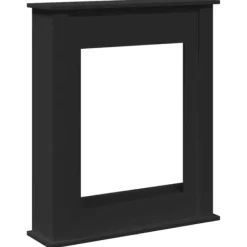 vidaXL Spiselkrans svart 75x20x87,5 cm konstruerat trä