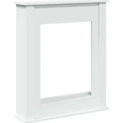 vidaXL Spiselkrans vit 75x20x87,5 cm konstruerat trä