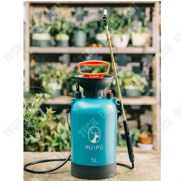 Sprayflaska - TECH DISCOUNT - 5L - Justerbar - Transportrem - Biokompatibel
