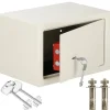 SPRINGOS® kassaskåp för hemmet - Högsäkerhetsstål - Pengaförvaring med nyckel 31x20x20cm