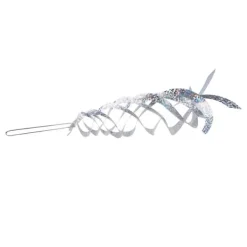 6st fågelavvisande reflektor Silver spiral fågelavvisande ark Skrämma fågelverktyg för gårdsträdgård