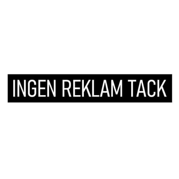 Outlet 2st INGEN REKLAM TACK -dekaler till postlådan. 1 vit, 1 svart Postlådor & Brevlådor