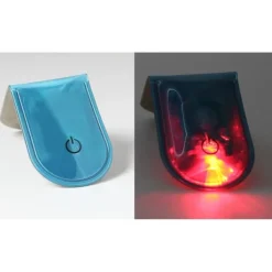 4st LED Ljus Magnetiska Clips Säkerhet Löpning Natt Camping Aktiviteter - Blå