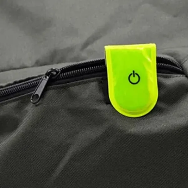 4st LED Ljus Magnetiska Clips Säkerhet Löpning Natt Camping Aktiviteter - Blå