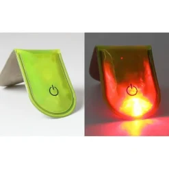 4st LED Ljus Magnetiska Clips Säkerhet Löpning Natt Camping Aktiviteter - Fluorescerande