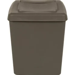 Stapelbara soptunnor 3-pack 75 L - Hygieniska avfallsbehållare | Färg: Grå | Storlek: 75 L