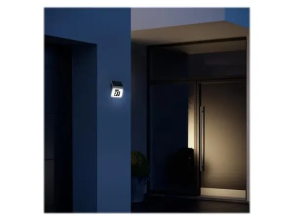 Discount Steinel XSolar LH-N - House number wall lamp - LED - 0.03 W - 4000 K - opal, antracit Adresskyltar & Husnummer