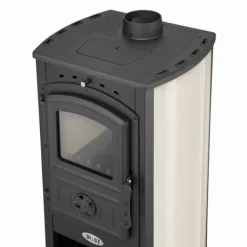 Viking Choice Stilren vedeldad kamin - klassisk design - 10 kW effekt - upp till 100 m²