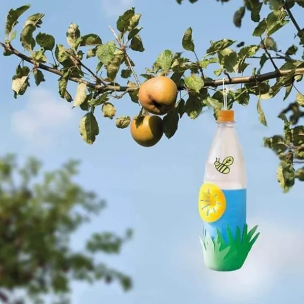 Sale 10STK Gula Vespafällor Vespafälla Gula Trattfällor för Getingar och Hymenoptera Fruktflugefällor Biformade Fällor Skadedjursfällor