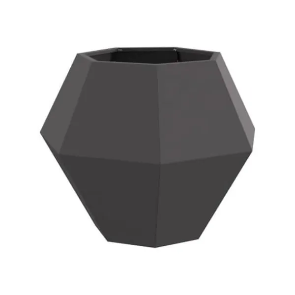 Clearance Ställning i stål - - 75x75x60 cm - Svart - Rektangulär design - Utomhusbruk - Monterings krävs Krukor & Växtbehållare