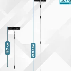 Clearance Stor teleskopisk snöskyffel tak snöröjning aluminium 600cm Snöborttagning
