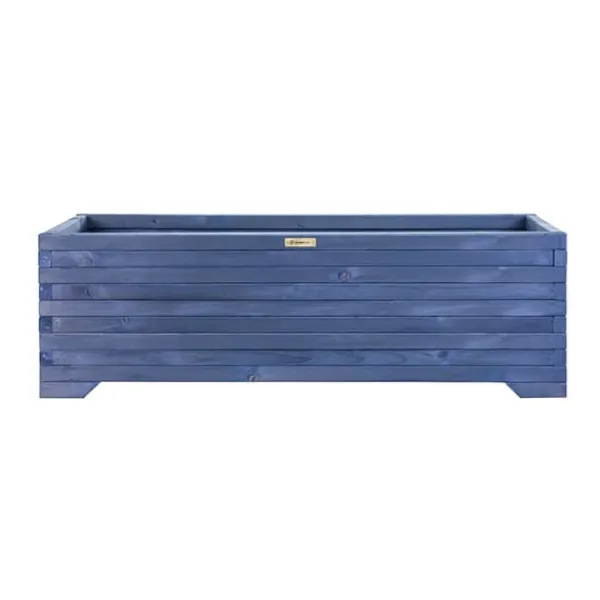 Online Stor träkruka 120x35x40cm Greenspot för terrass, balkong och trädgård - Massiv träkruka - Stor trädgårdskruka gjord av trästockar för blommor, örter, | CDON Krukor & Växtbehållare