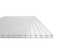Clearance Stycke växthusflerväggsplåt / klar polykarbonat 700x1500mm - 6mm, 2st. Växthus