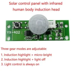Best Styrkort med PIR-rörelsesensor för solcellsbelysning – 3.7V Rörelsedetektorer