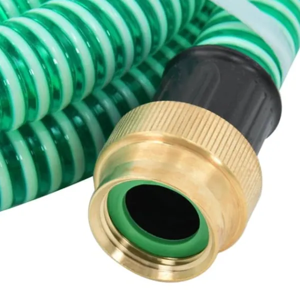 Sugslang med kopplingar mässing grön 1,1" 7 m PVC - Sugslang - Sugslangar - Home & Living Bevattning