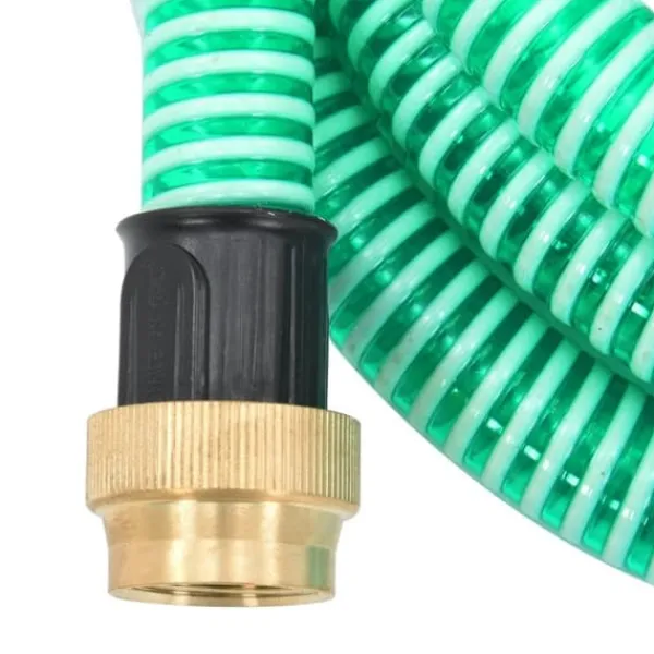 Sugslang med kopplingar mässing grön 1,1" 7 m PVC - Sugslang - Sugslangar - Home & Living Bevattning