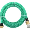 Discount Sugslang med kopplingar mässing grön 1,1" 20 m PVC Bevattning