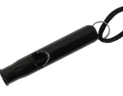 Survival Whistle - Aluminium - Svart