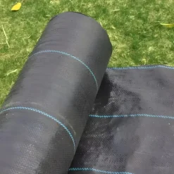Svart agrotextil för ogräs, mulching, 3,2x100m, 70g pinnar Markduk & Fiberduk