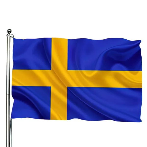 Online Sverige Flagga - 150 x 90 cm Flaggor & Vindstrutar