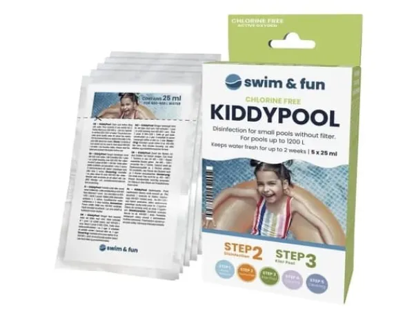 Clearance Swim&Fun KiddyPool för små pooler upp till 1200 L - 5 x 25 ml Pool- & Spatillbehör