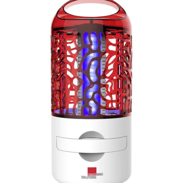Clearance Swissinno Premium 10W 1 245 001 UV-insektsfångare UV-ljus, Strömgitter 10 W (Ø x H) 115 mm x 260 mm Vit, Röd 1 st Insektsmedel & Djuravvisande Medel