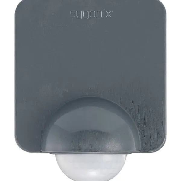 Sygonix SY-5836536 PIR-rörelsedetektor Vägg 360 ° Relä Mörkgrå IP54