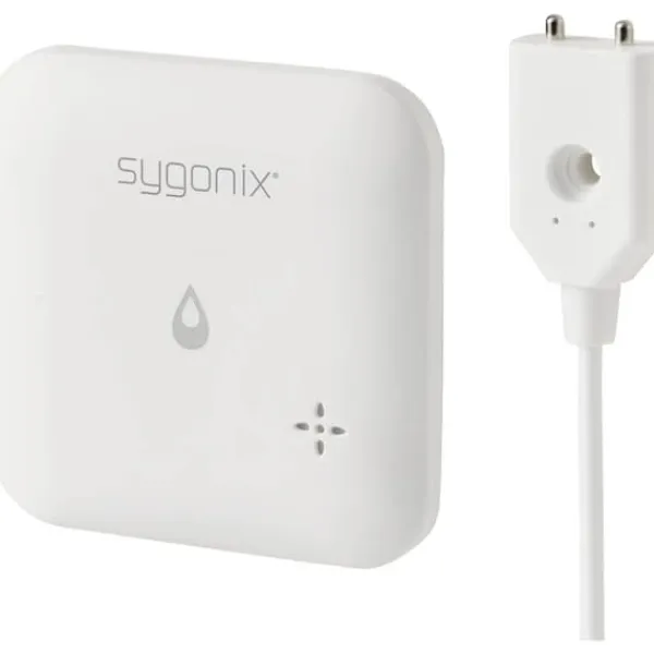 Online Sygonix SY-6735646 Vattendetektor Med app-styrning, med intern sensor, med extern sensor batteri Läckagedetektorer
