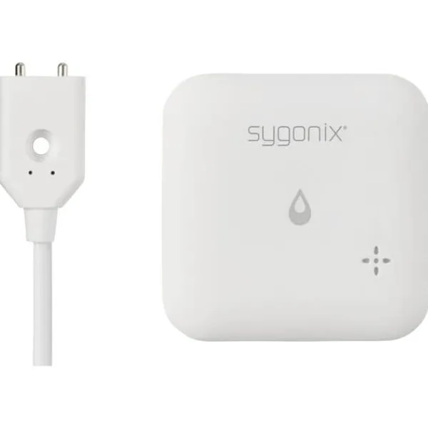 Online Sygonix SY-6735646 Vattendetektor Med app-styrning, med intern sensor, med extern sensor batteri Läckagedetektorer