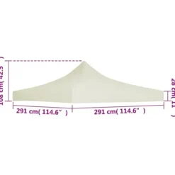 Clearance Tak till partytält & lusthus - Living Tak till partytält 3x3 m gräddvit Tält & Lusthus