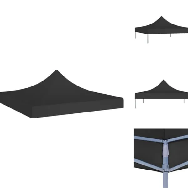 Online Tak till partytält & lusthus - Living Tak till partytält 3x3 m svart 270 g/m² Tält & Lusthus