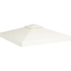 Tak till partytält & lusthus - Living Paviljongtak 310 g/m² 3 x 3 m gräddvit